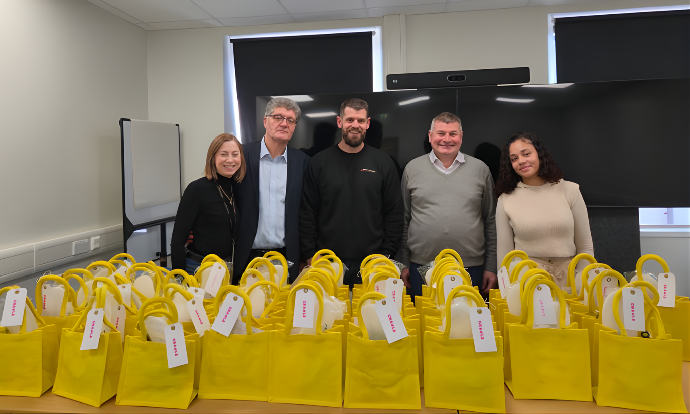 CRADLE bag pack partnership activity